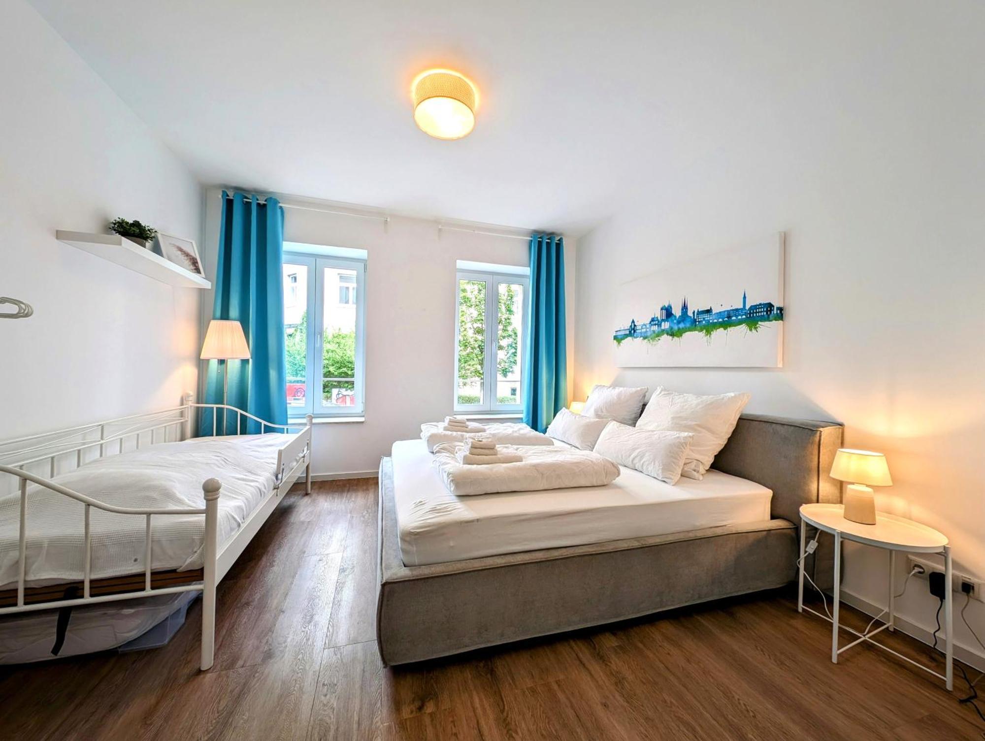 Bohnapartments - Altstadtoase - Balkon Und Garten - Wlan 에르푸르트 외부 사진